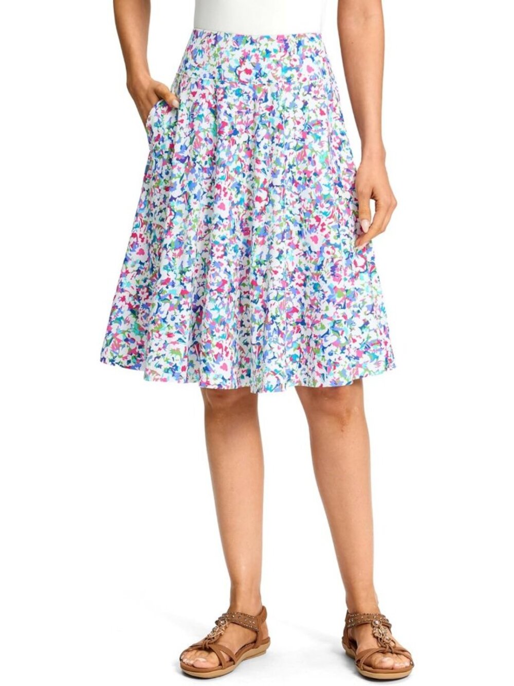 Knee Length 24" Women's Skorts with Pockets - Stylish & Comfortable Summer Wear